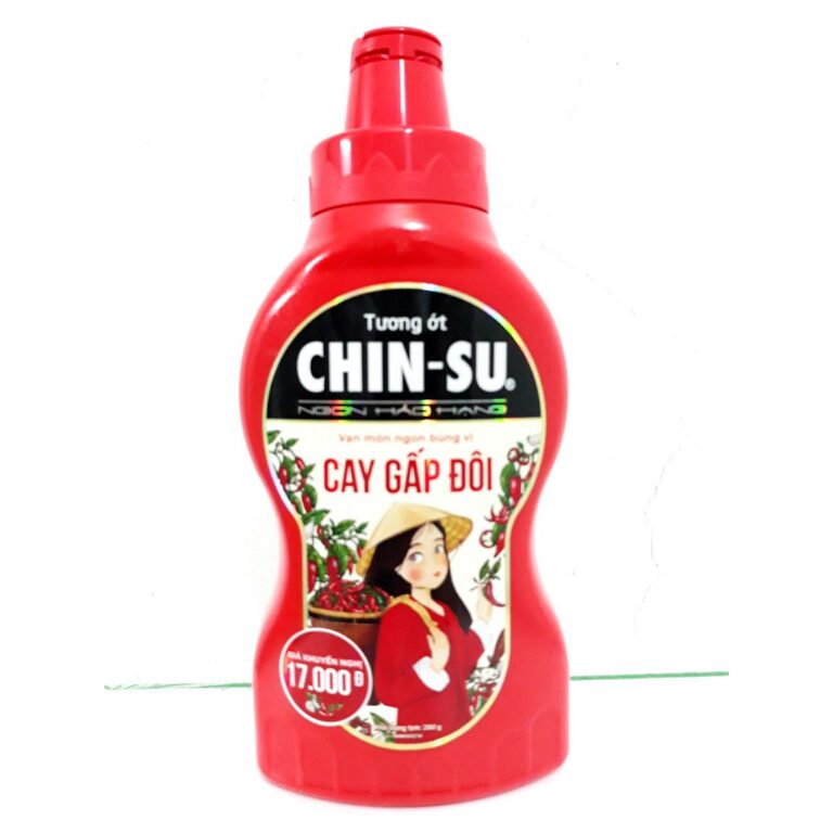 CHINSU Double Hot Chilli Sauce 260gr (8 bottles/block) Vietnam Wholesale