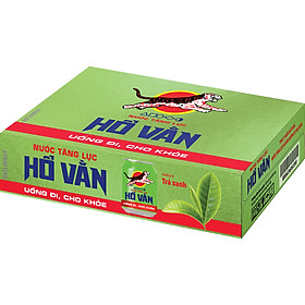 Ho Van Green Tea Energy Drink 245ml (6 cans/block) - Vietnam Wholesale